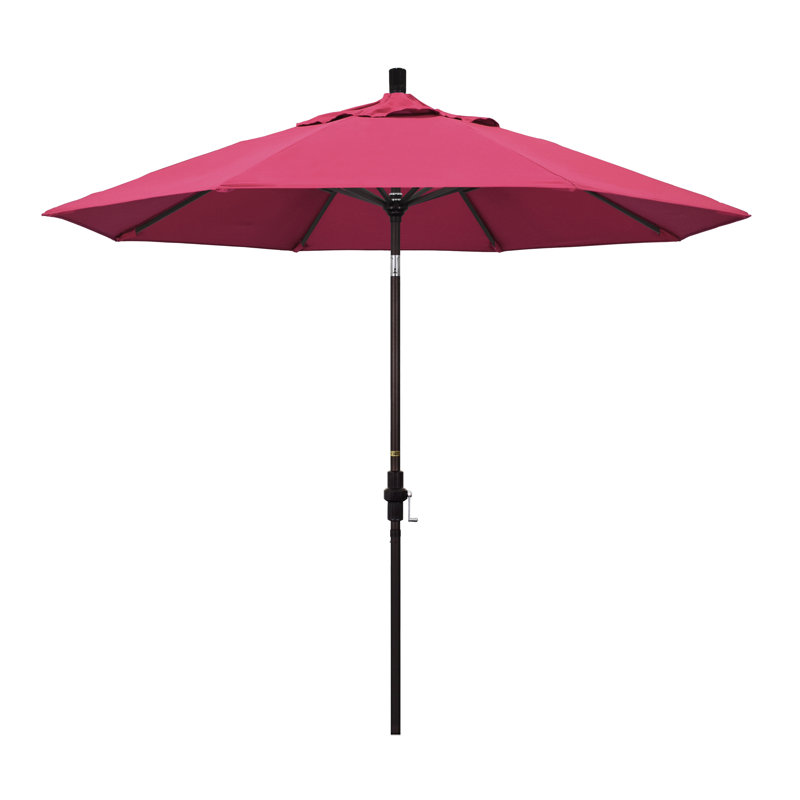 Parasol 9 'Market Sunbrella, Toile Sunbrella® rose vif