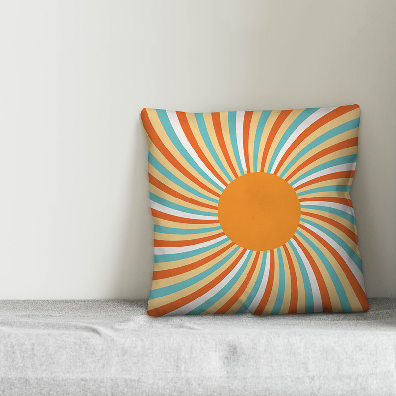 Coussin décoratif d'intérieur/d'extérieur, H 16 po x l 16 po, Polyester / Bourre en polyester