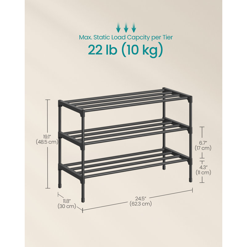 Borlange 16 Pair Shoe Rack