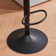 Zager Swivel Adjustable Height Bar Stool Leather Barstools Upholstered Counter Stools Round Base
