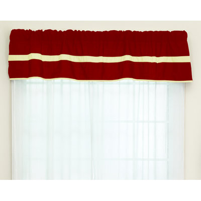 Tingley Cotton Blend Striped Tailored Window Valance