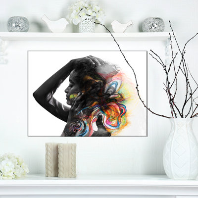 Portrait, belle femme, impression sur toile - Portrait de femme