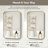 JS Framed Medicine Cabinet Recessed/Surface-Mounted with 3 Glass Adjustable Shelf &  Mirror & Magnetic Catch 16"W x 24"H-1077357074