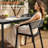 8 - Person Aluminum Outdoor Dining Set With Stacking Chairs And Umbrella Hole-1265456591-1265456589
