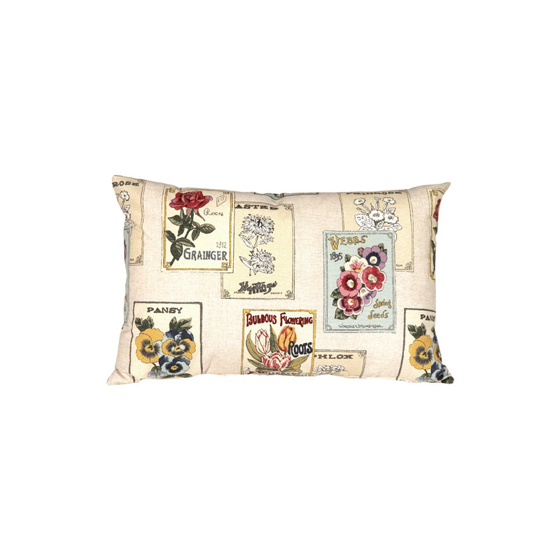 Coussin lombaire Vintage Seed Packet Seed