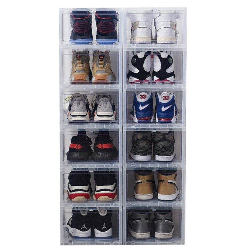 Stackable Shoe Storage Box, Black