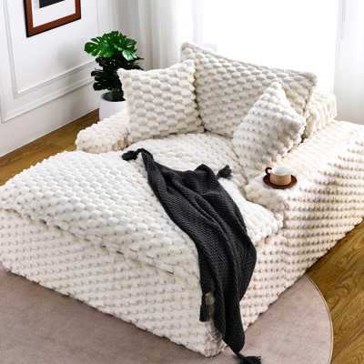 51 - Inch Comfort - Bearing Sofa: Two Pillows And One Backrest