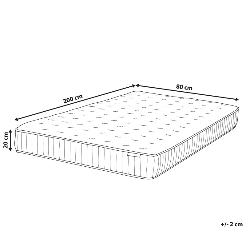 Brantner Pocket Sprung Mattress, 80 x 200 cm, Firm