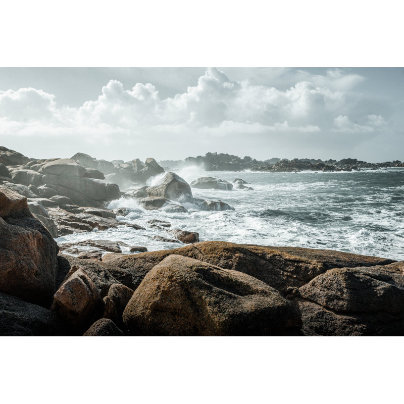 Brittany In The Storm - Wrapped Canvas Print, 30cm H x 46cm W