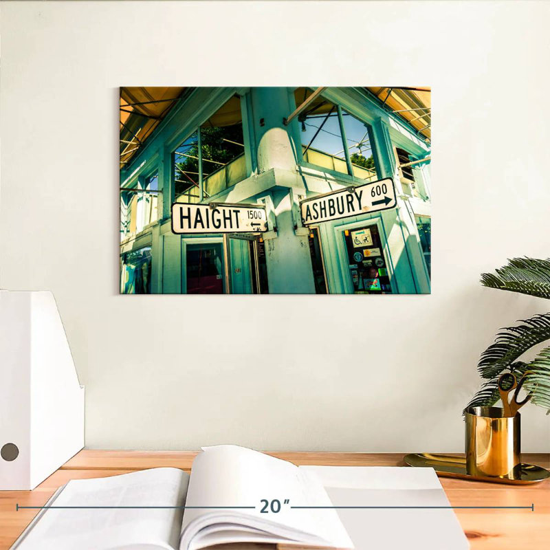 Mehar Haight Ashbury Corner Streets, 8" H x 12" W