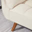 Canapé futon 75,4 "convertible en lin moderne, canapé-lit confortable-2090922883