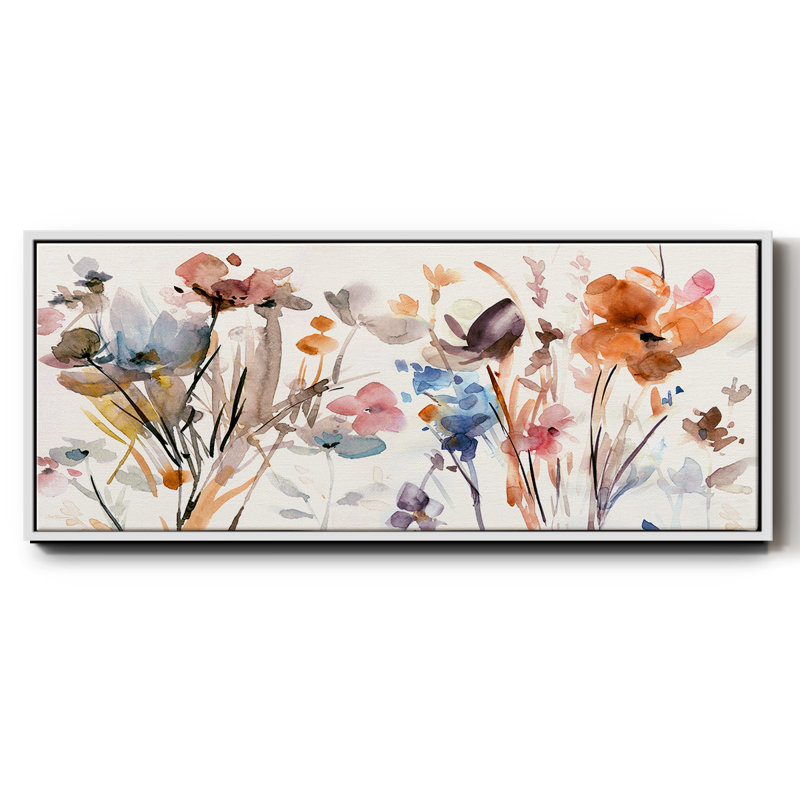 Pop Garden - toile encadrée, H 20 po x l 50 po