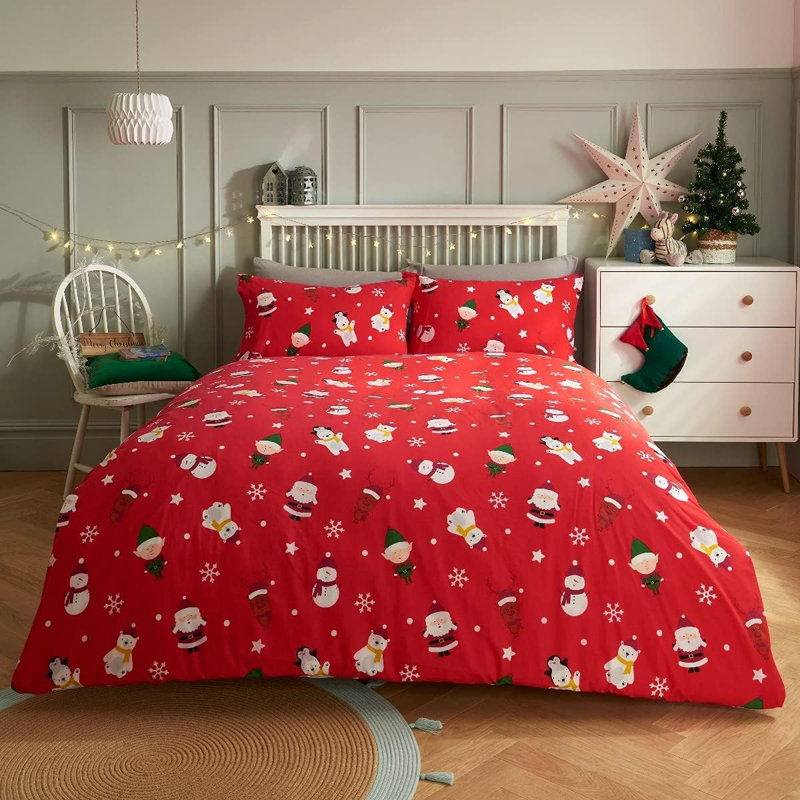 Cotton Blend Animal Print Duvet Cover
