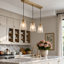 Luminaire suspendu pour îlot de cuisine 3 lumières Coleridge