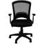 Chaise de bureau à hauteur réglable avec base pivotante et serrure, filet noir, fauteuil ergonomique, pivotant à 360 degrés, tissu en filet, pour le travail de bureau