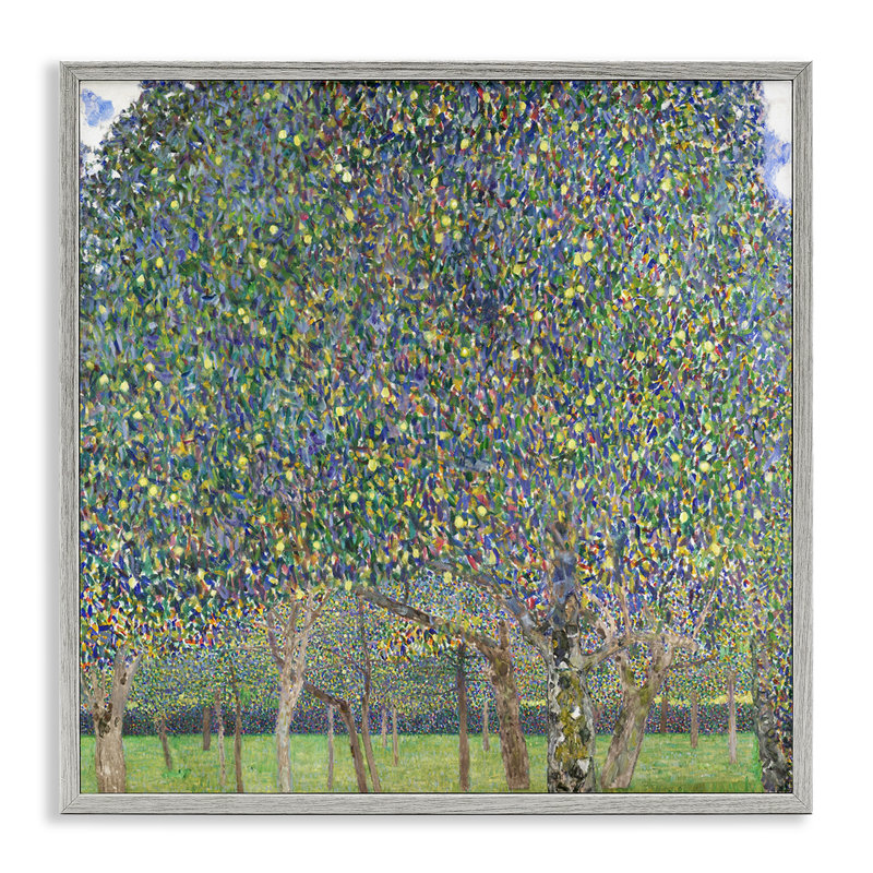 Abstrait mosaïque abstraite encadrée par Gustav Klimt, H 17 po x l 17 po, Estampe numérique Farmhouse