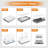 Bread Slicer Guide For Homemade Bread With 304 Stainless Steel Sheet And Storage Tray?3-Slice Thickness,Adjustable Width Making Tools For Cake?Bagels?Toast