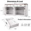 Buffet 63 "cannelé avec bar à café, 4 portes et 3 tiroirs - Buffet de cuisine pour la salle à manger, rangement dans l'entrée-795079970