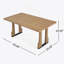 63" Rectangular Dining Table (Light Ash)