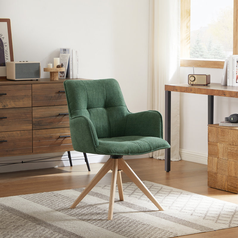 Task Chair, Green Fabric