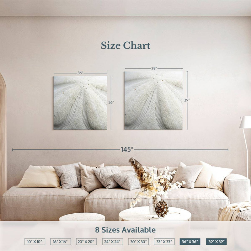 Crowle Textured Sand Dollar, 36" H x 36" W
