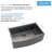 Farmhouse Apron Workstation Kitchen Sink 16 Gauge Stainless Steel Single Bowl Kitchen Sink-125018887-125018890