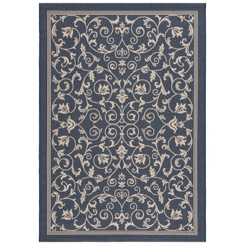 Galena Performance Floral Indoor/Outdoor Area Rug, Rectangle 5'3" x 7'7"