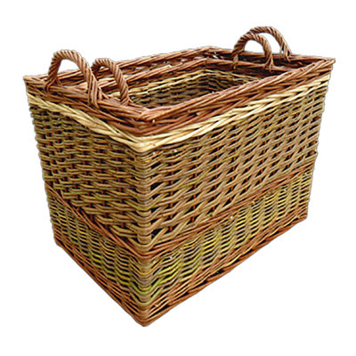 Hartste Wicker Log Carrier