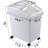 VEVOR 6.6 Gallons Rectangle Plastic Food Storage Container