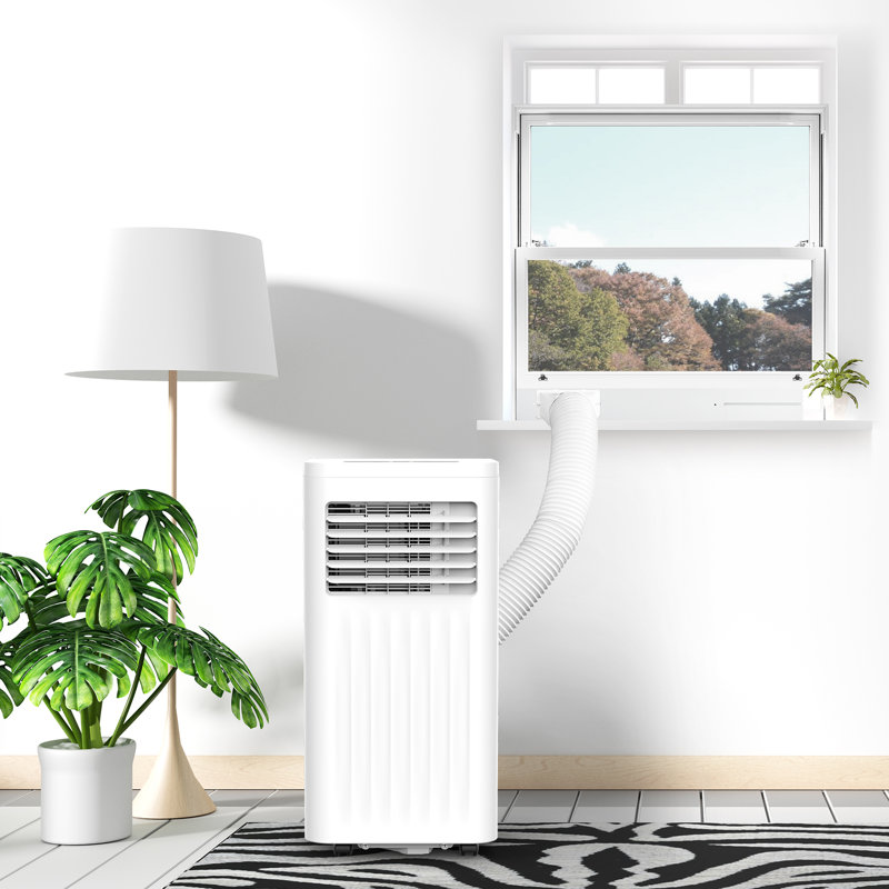 R.W.FLAME 10000 BTU 3-IN-1 Portable Air Conditioner with Dehumidifier & Fan, Remote Control, 24H Timer