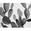 Ensemble de 4 napperons en polyester tressé gris cactus | Décoration intérieure