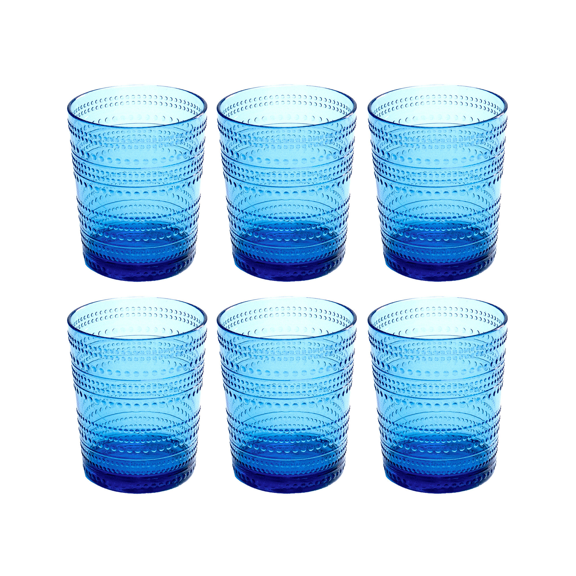 Joss & Main Chaplin 6 - Piece Acrylic Drinking Glass Glassware Set, 15.60oz., Blue