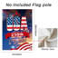 USA 250th Anniversary Firework Patriotic Blue Double Sided Garden Flag, 12X18 inch, Fourth of July