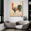  «Rooster-d» par Jean Plout, art mural en verre acrylique-2075204203
