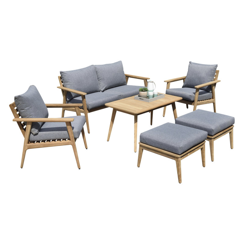 Ensemble de conversation pour patio 6 pièces Como