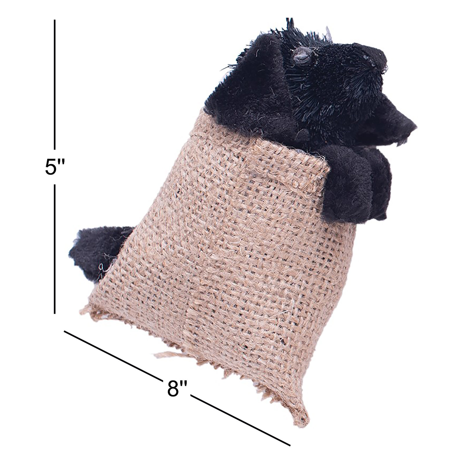 5'' Fabric Animals Shatterproof Hanging Figurine Ornament