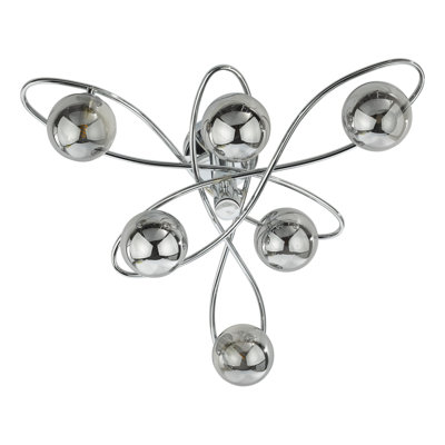 Rochdale Glass Semi Flush Mount