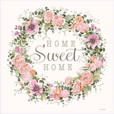 " Home Sweet Home Floral Wreath " by Cindy Jacobs