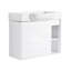 Ensemble de meuble-lavabo mural simple 28 po avec plateau en céramique Oakchade-546604954-546604952