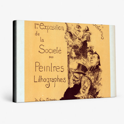 «Société des Peintres Lithographes 1897 - Belle Époque», reproduction d'art sur toile