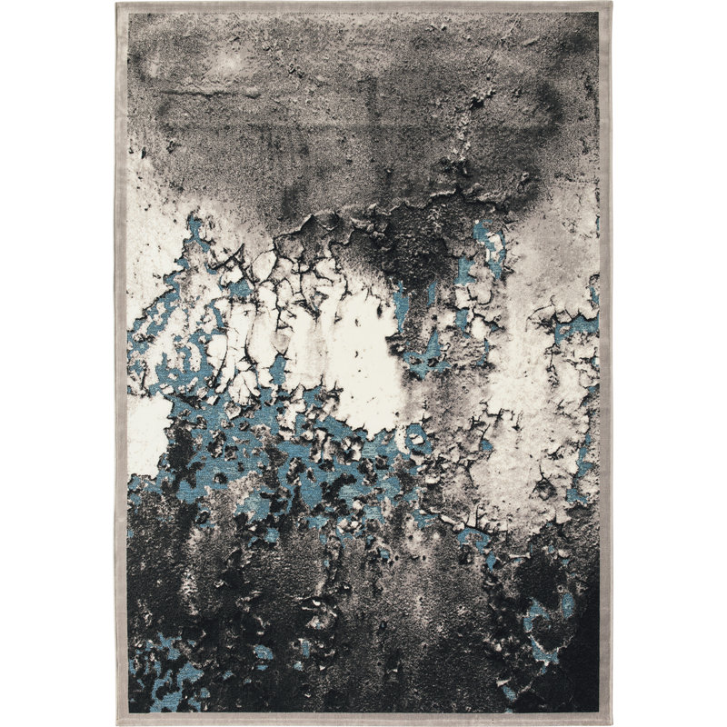 Porth Abstract Hand Woven Area Rug, Rectangle 195 x 280cm