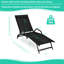 Chaise longue inclinable en acacia Billett