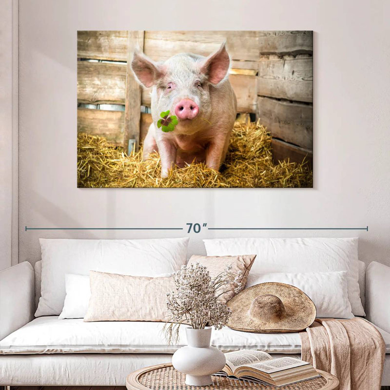 Brampt Lucky Pig, 32" H x 48" W