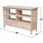 Solid Parawood TV Stand With Customizable Finish, Easy Assembly, And Ample Storage Space
