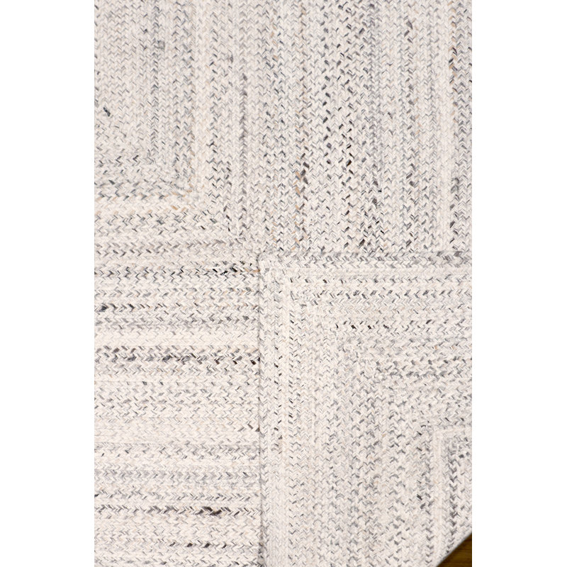 Tapis intérieur / extérieur beige tressé à la main Lagos, Rectangle 8 pi x 10 pi