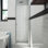 Porte de douche à demi-cadre l 26 po x H 66 po RD Swinging