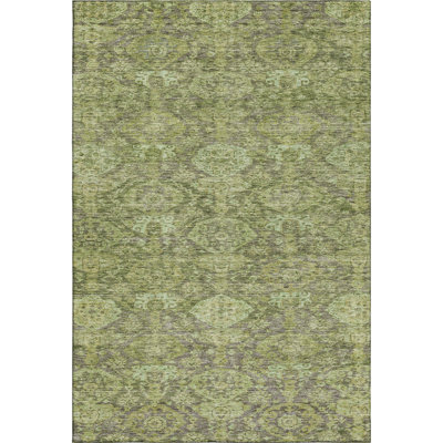 Premium Machine Washable Dahl AMF1084 Damask Rug