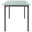 Table de jardin vidaXL Aluminium gris clair 74,8 po x 35,4 po x 29,1 po