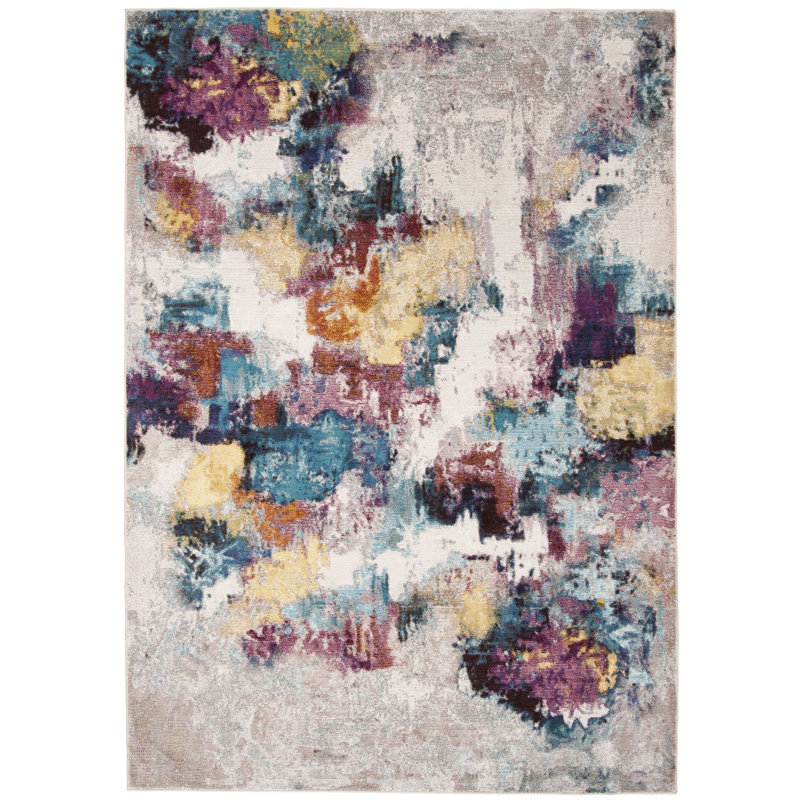 Mandalay Performance Abstract Rug, Rectangle 4' x 6'