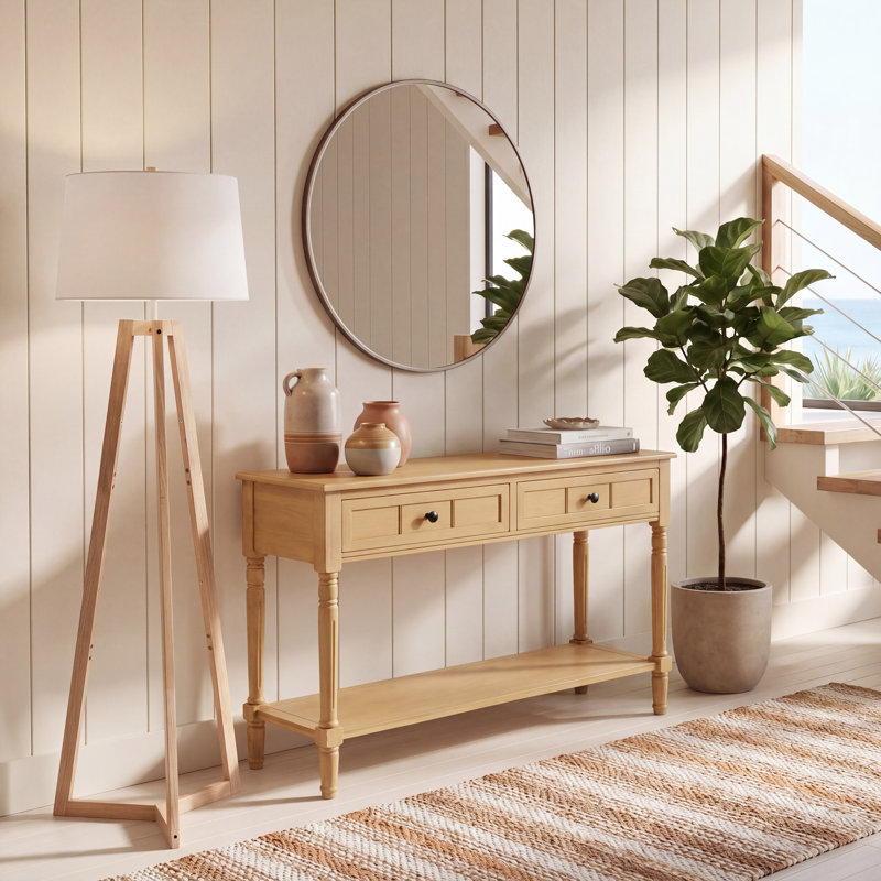Console en bois massif 35,8 po Malmesbury, Chameau
